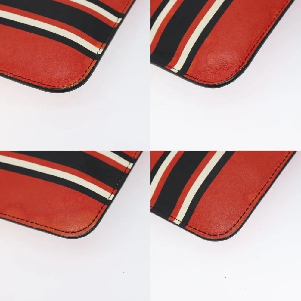 Givenchy Leather Star Clutch Bag Red